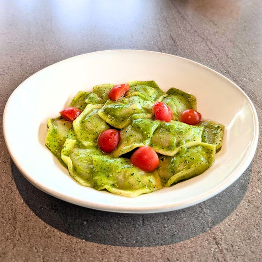 Ravioli di magro zucchine e menta